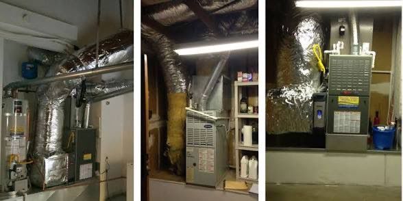 Furnace replacements in finished basements