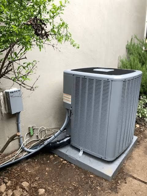 Central AC condenser installation